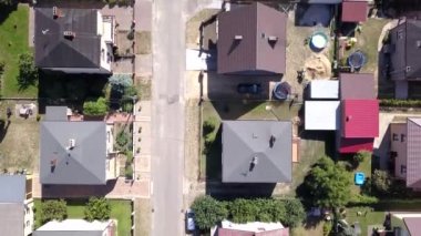 Yukarıda da görüleceği/Schaffhausen. Avrupa'nın küçük şehrin havadan görüntüleri.