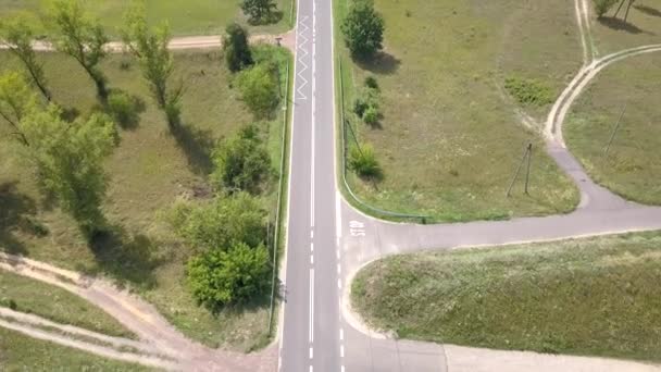 空中射击的道路在欧洲 — 图库视频影像