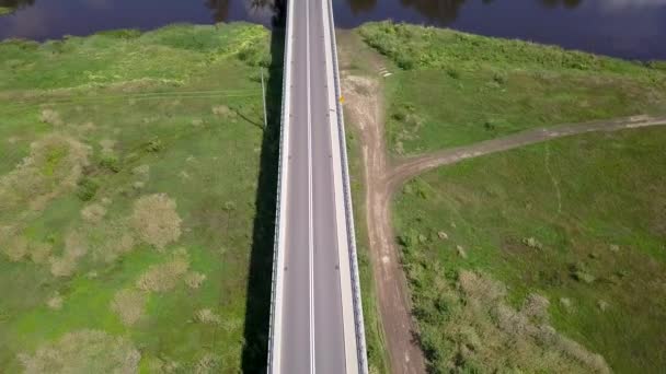 空中射击的道路在欧洲 — 图库视频影像