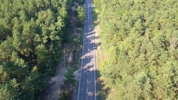 空中射击的道路在欧洲 — 图库视频影像