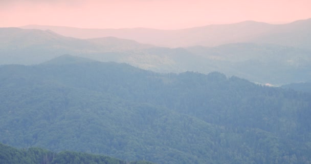 Imágenes Uhd Green Hills Hermosas Montañas Primavera Luz — Vídeo de stock