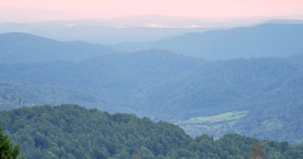 Yeşil Tepeler Uhd Görüntüleri Bahar Işık Güzel Dağlar — Stok video
