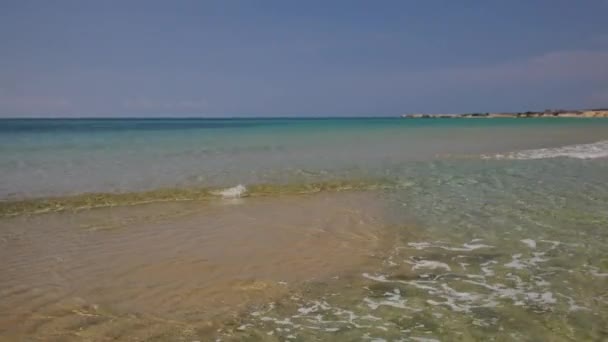 Όμορφη Αμμώδης Παραλία Από Σικελία Ιταλία — Αρχείο Βίντεο