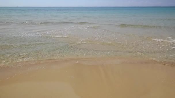 Frumoasa Plaja Nisip Din Sicilia Italia — Videoclip de stoc