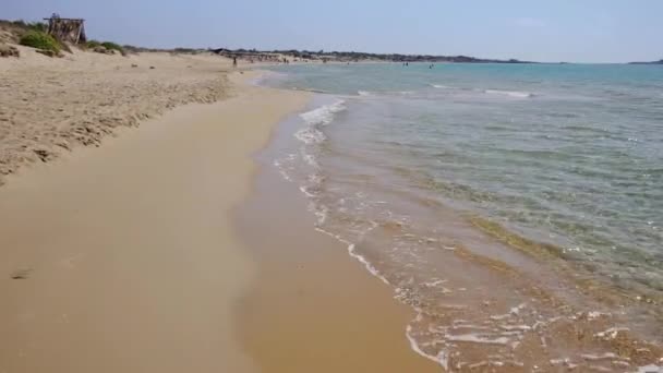 Hermosa Playa Arena Sicilia Italia — Vídeo de stock