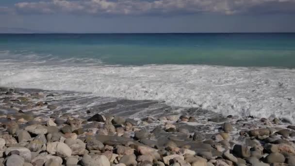 Ωραία Μέρα Στην Όμορφη Παραλία Στη Σικελία Ιταλία — Αρχείο Βίντεο