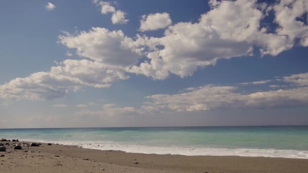 Mensen Rusten Het Strand Sicialy Italië — Stockvideo