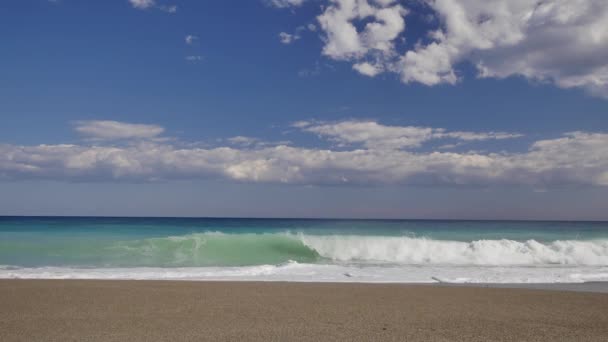 Menschen Die Sich Strand Ausruhen Sicialy Italien — Stockvideo