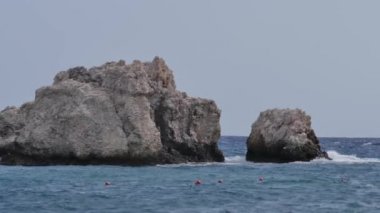 Taormina, Sicilya yakınlarındaki kıyı şeridi. Giardini Naxos manzarası