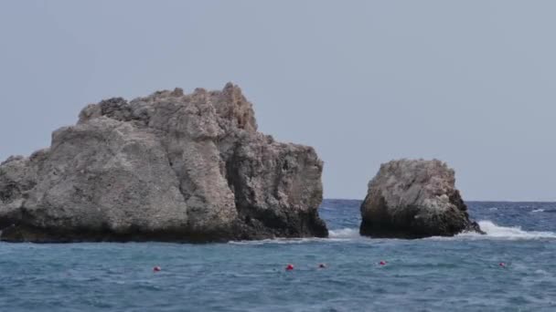 Kustlijn Bij Taormina Sicilië Mening Van Giardini Naxos — Stockvideo