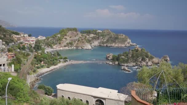 Isola Bella Hermosa Isla Cerca Sicilia Italia — Vídeos de Stock