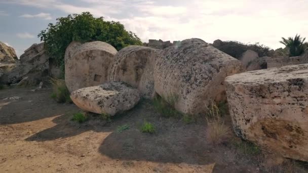 Selinunte Археологічний Парк Сицилії Руїни Храму Сицилії — стокове відео