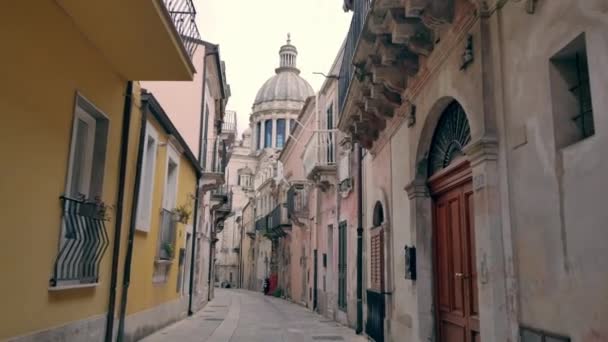 Duomo San Georgio Ragusa Architecture Sicily Italy — Stock Video