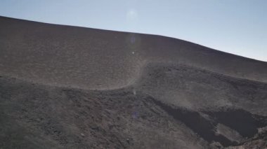Etna yanardağı üzerinde manzara, Sicilya, İtalya.