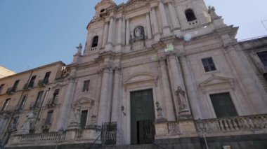 Sant 'Agata Katedrali. Sicilya, İtalya 'nın mimarisi.
