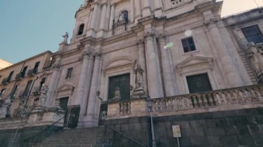 Sant 'Agata Katedrali. Sicilya, İtalya 'nın mimarisi.