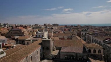 Catania, peyzaj kentin Panoraması. Sicilya, İtalya.