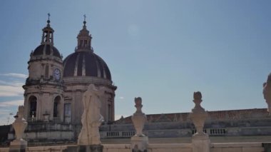 Sant 'Agata Katedrali. Sicilya, İtalya 'nın mimarisi.