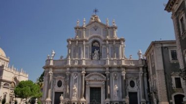 Sant 'Agata Katedrali. Sicilya, İtalya 'nın mimarisi.
