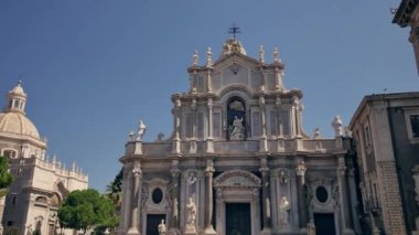 Sant 'Agata Katedrali. Sicilya, İtalya 'nın mimarisi.