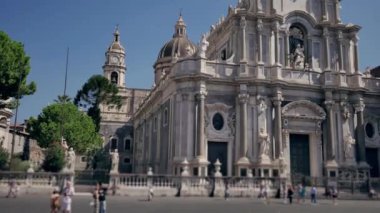 Sant 'Agata Katedrali. Sicilya, İtalya 'nın mimarisi.