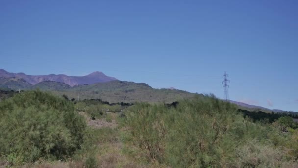 Paesaggio Sul Vulcano Etna Sicilia Italia — Video Stock