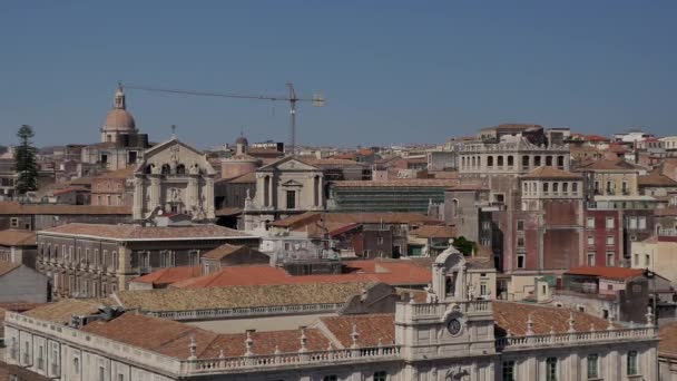 Panorama Catania Landscape City Sicily Italy — Stock Video