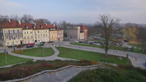 Varsói Óváros Unesco Világörökségi Listája Kerül Történelmi Látványosságok Lengyelország Capitol — Stock videók