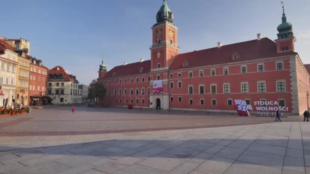 Die Warschauer Altstadt Steht Auf Der Unesco Liste Des Weltkulturerbes — Stockvideo