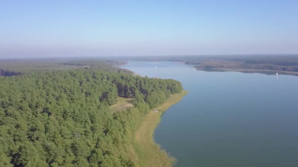 Imágenes Aéreas Del Lago Verano — Vídeos de Stock