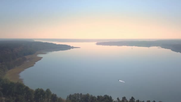 Filmagem Aérea Lago Verão — Vídeo de Stock