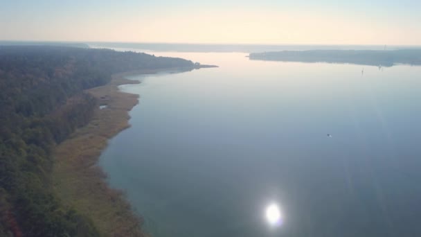 Filmagem Aérea Lago Verão — Vídeo de Stock