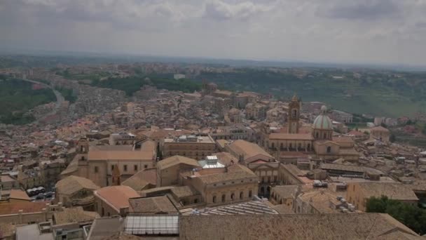 Uitzicht Vanaf Klokkentoren Caltagirone Sicilië Architecutre Van Italië — Stockvideo