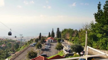 Funchal, Madeira 'da kablolu araba..