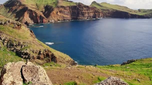 Ponta São Lourenco Trilha Mais Bonita Ilha Madeira — Vídeo de Stock