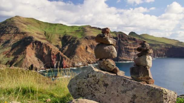 Ponta Sao Luiz Mooiste Trail Het Eiland Madeira — Stockvideo