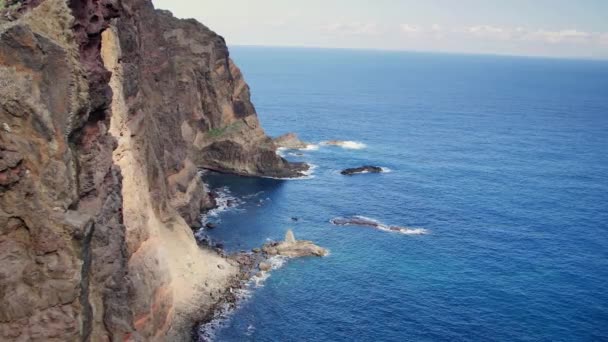 Ponta São Lourenco Trilha Mais Bonita Ilha Madeira — Vídeo de Stock