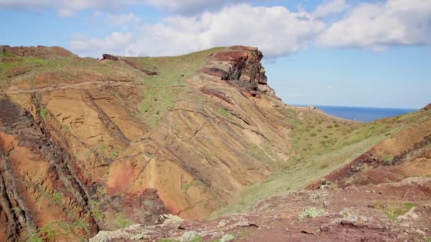 Ponta Sao Lourenco Vackraste Leden Madeira — Stockvideo