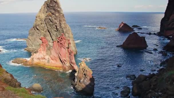 Ponta Sao Lourenco Sendero Más Hermoso Isla Madeira — Vídeo de stock