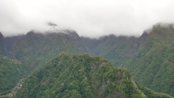 Levada Dos Balces Beautiful Green Hills Madeira — Stock Video