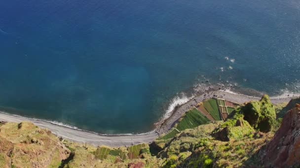 Terasz Cabo Girao Üvegpadló Sziklán — Stock videók