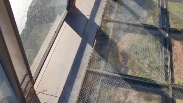 Terrasse Sur Cabo Girao Plancher Verre Sur Falaise — Video