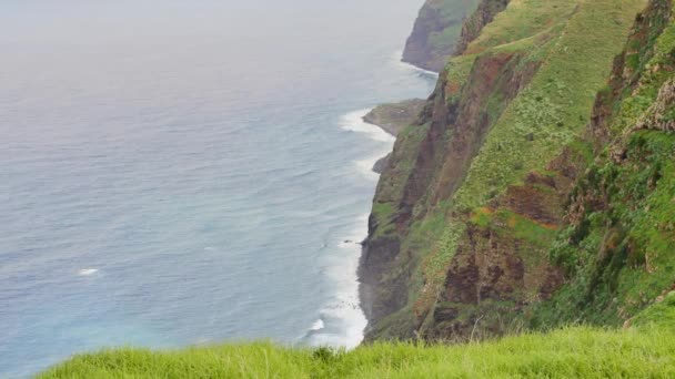 Lombada Velha Madeira Görünüm Noktası Atlantik Okyanusu Yakınında Güzel Büyük — Stok video