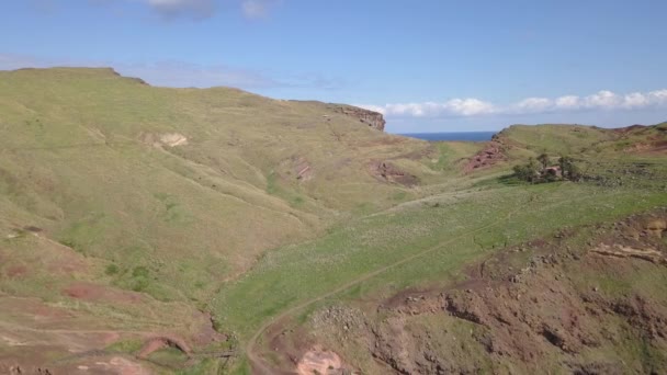 Ponta Sao Luiz Mooiste Trail Het Eiland Madeira — Stockvideo