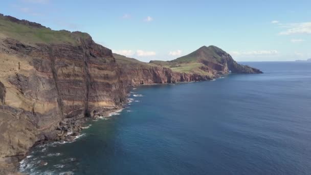 Ponta Sao Luiz Mooiste Trail Het Eiland Madeira — Stockvideo