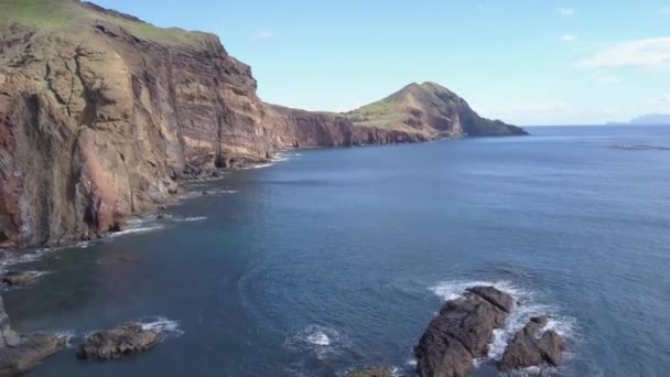 Ponta Sao Luiz Mooiste Trail Het Eiland Madeira — Stockvideo