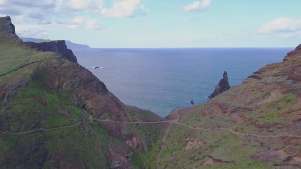 Ponta Sao Lourenco Vackraste Leden Madeira — Stockvideo