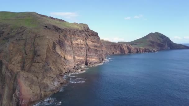 Ponta São Lourenco Trilha Mais Bonita Ilha Madeira — Vídeo de Stock