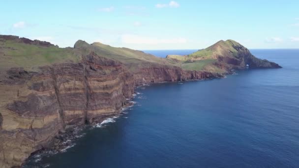 Ponta Sao Luiz Mooiste Trail Het Eiland Madeira — Stockvideo