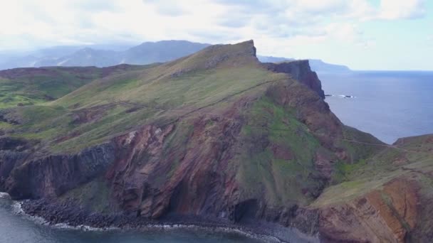 Ponta São Lourenco Trilha Mais Bonita Ilha Madeira — Vídeo de Stock